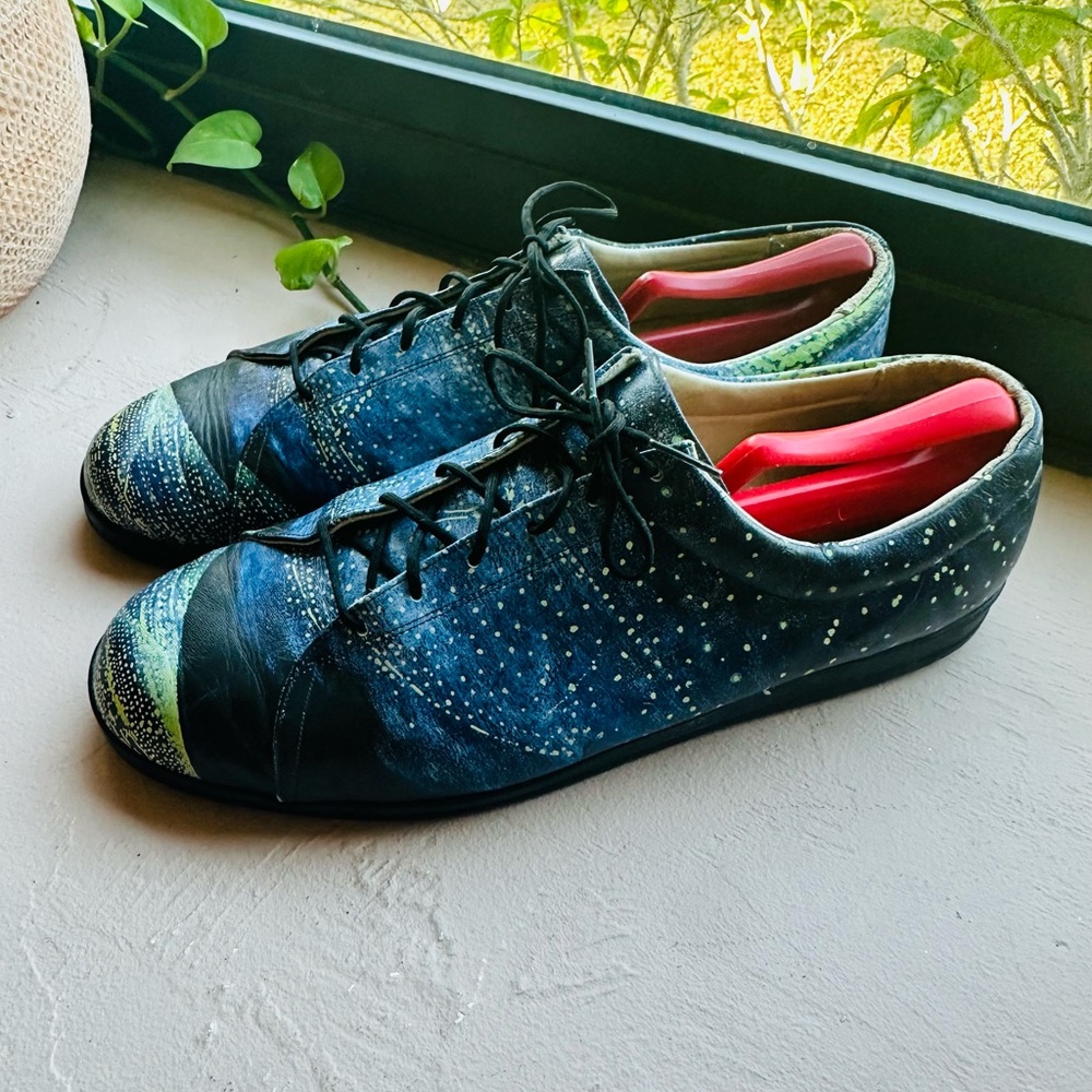 Icon Oxford Wearable Art Shoes Leather Peter Alexander Navigator Lights M12/W14